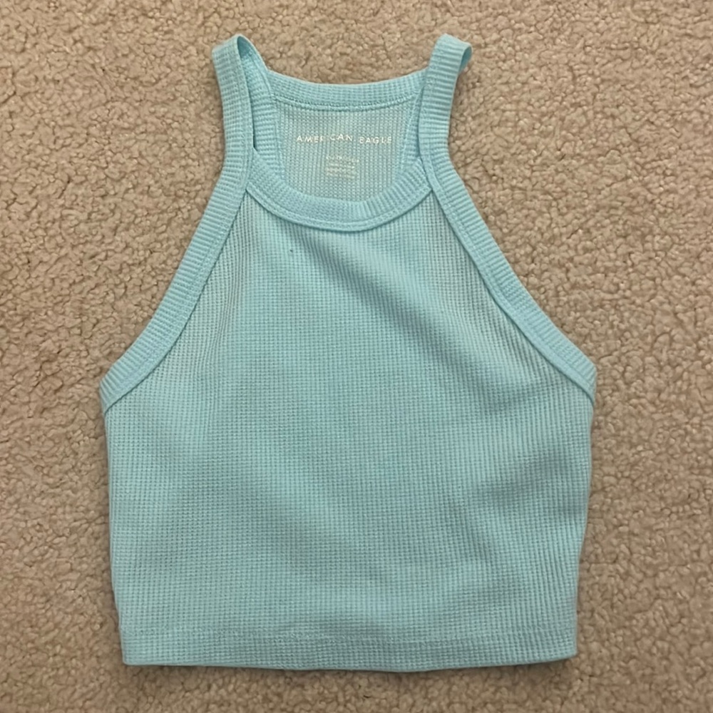 Blue american eagle tank